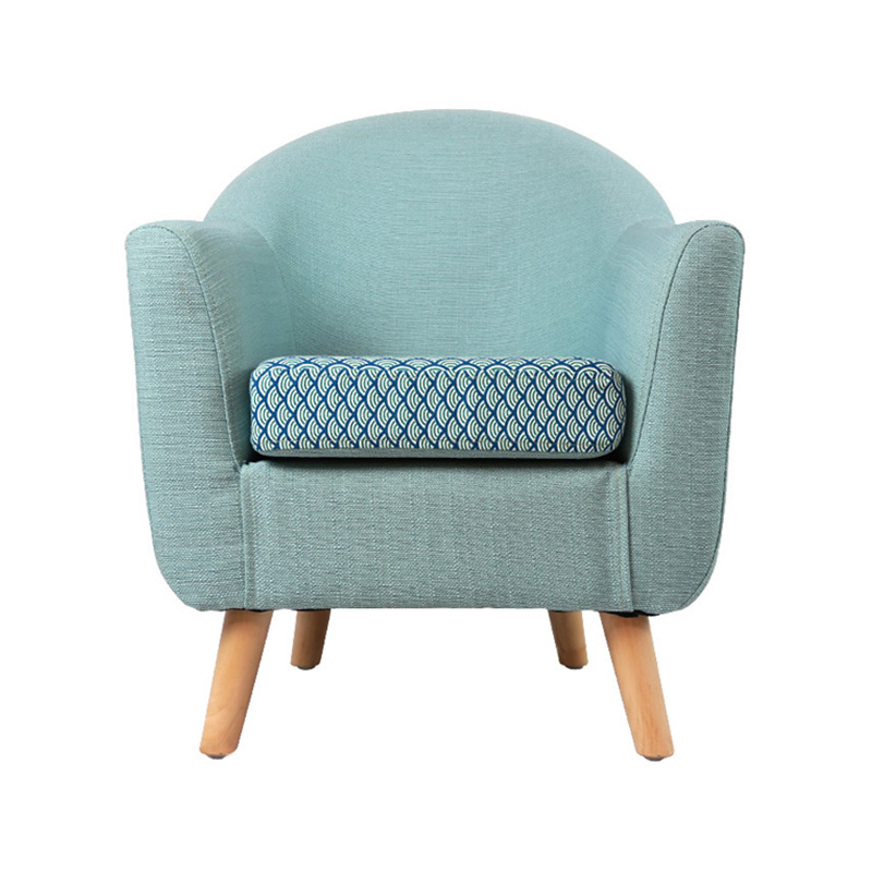 Children's armchair with armrests, comfortable mini-armchair covered with soft fabric