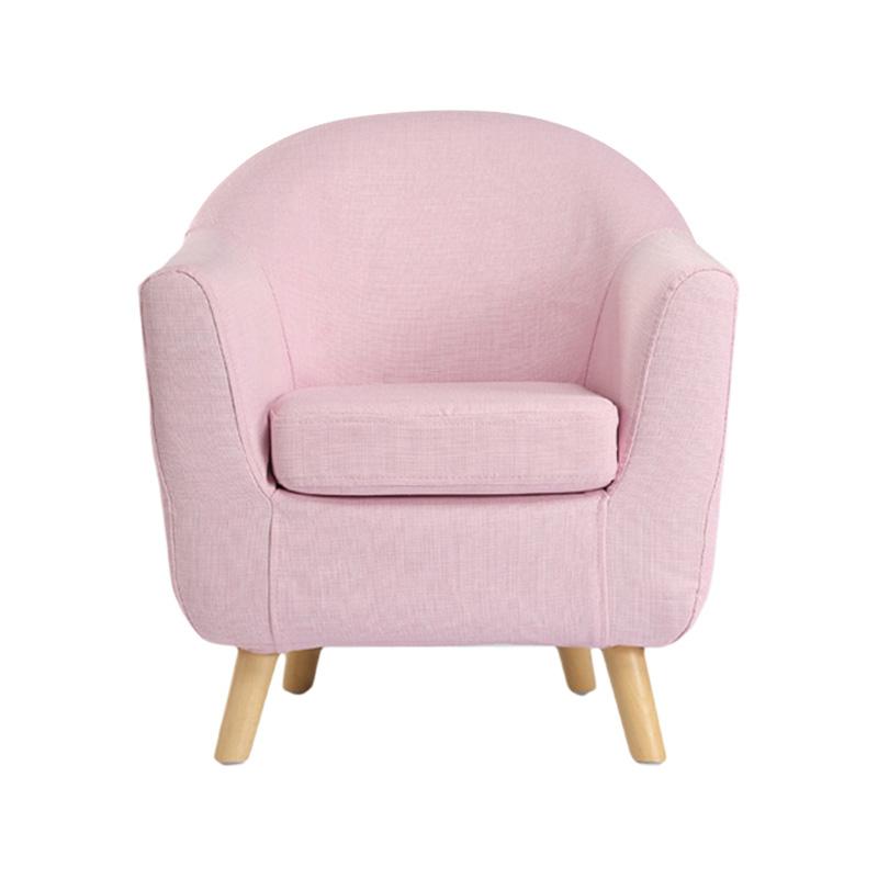 Children's armchair with armrests, comfortable mini-armchair covered with soft fabric