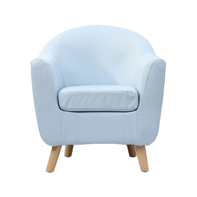 Children's armchair with armrests, comfortable mini-armchair covered with soft fabric