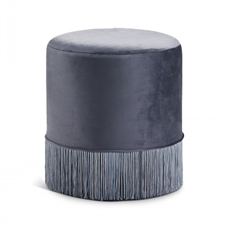 Velvet tassel Ottoman