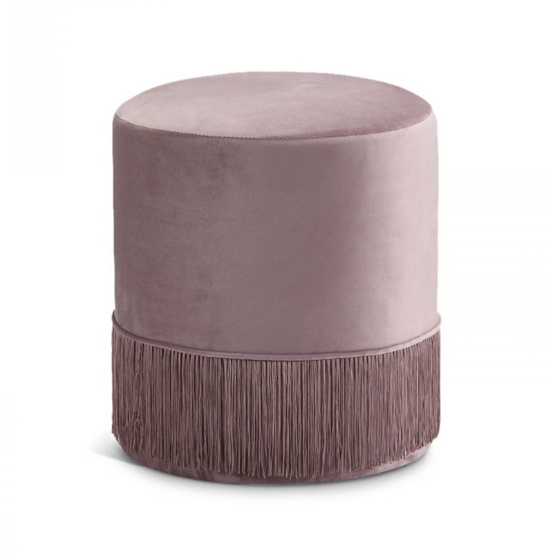 Velvet tassel Ottoman