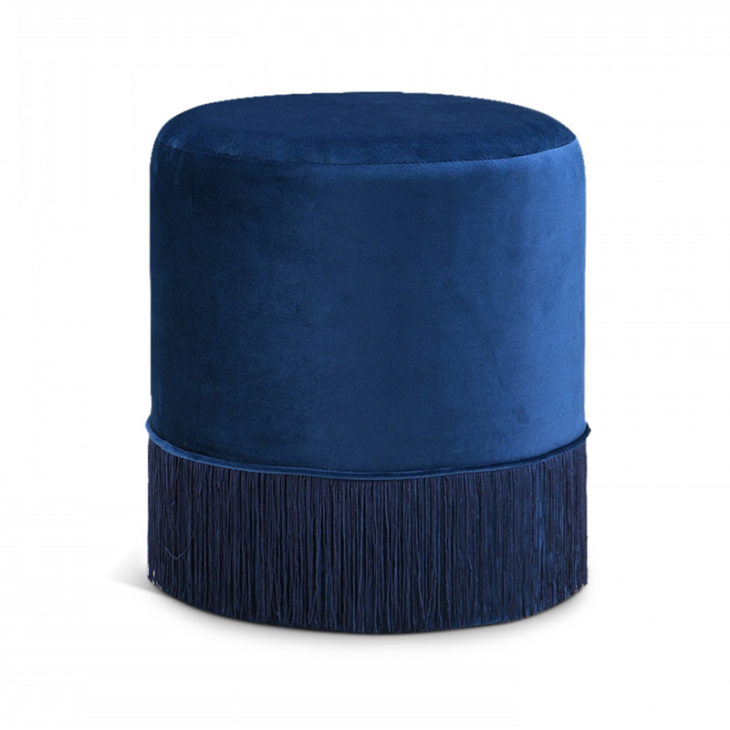 Velvet tassel Ottoman