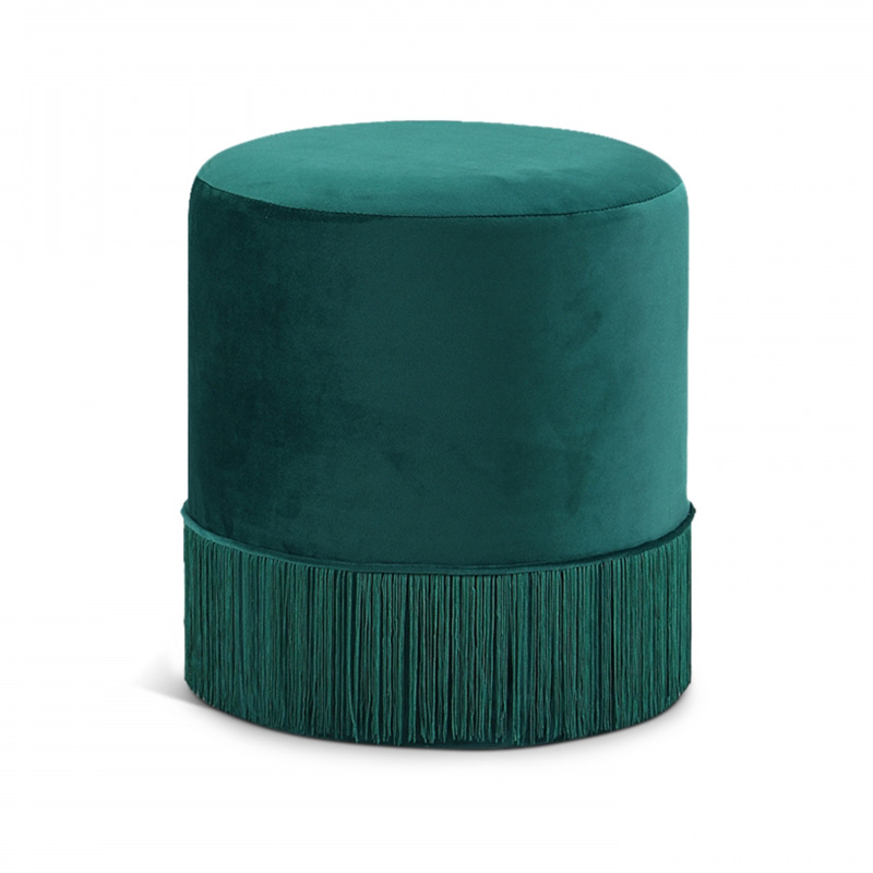 Velvet tassel Ottoman