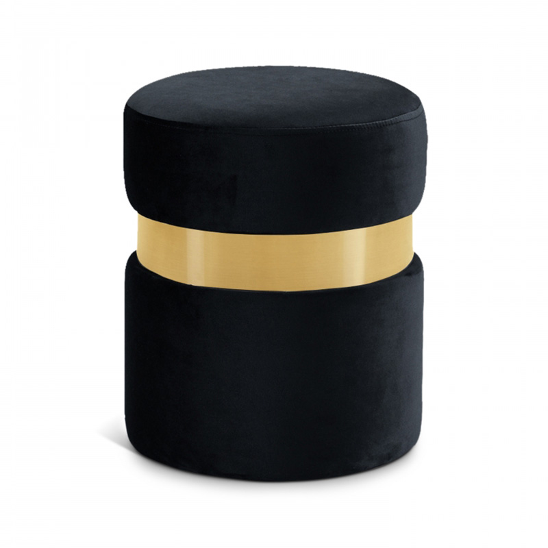 Velvet ottoman