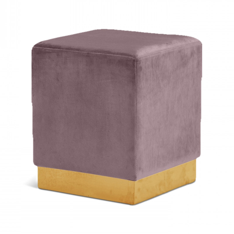 Velvet ottoman