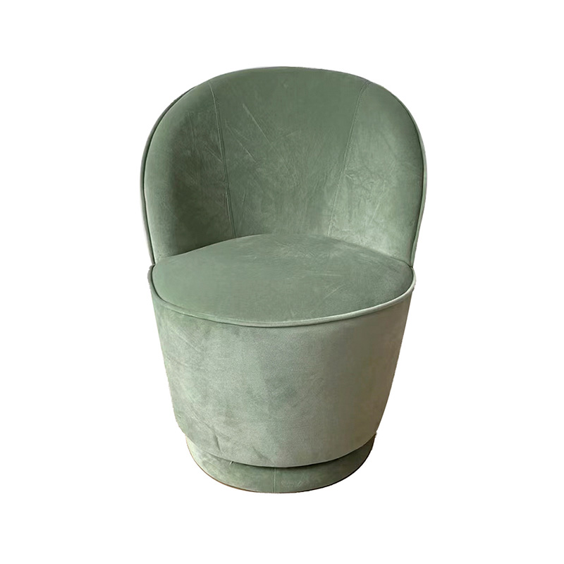 Wwivel chair covered with comfortable velvet