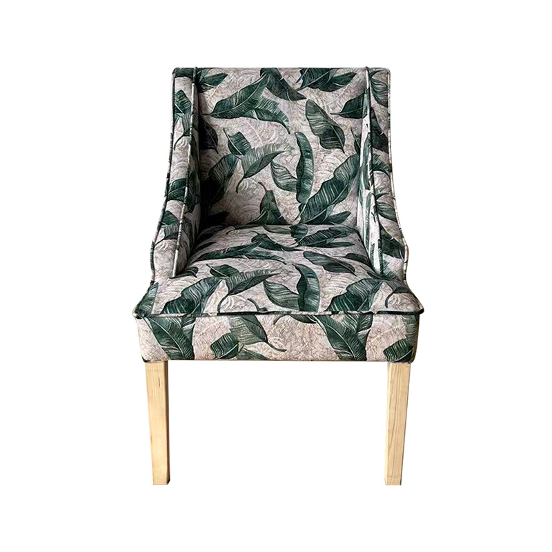 Pattern dinning chair with sturdy legs