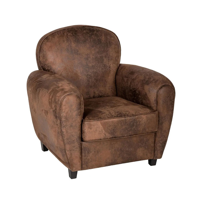 Sofa chair with antique looking in fabric