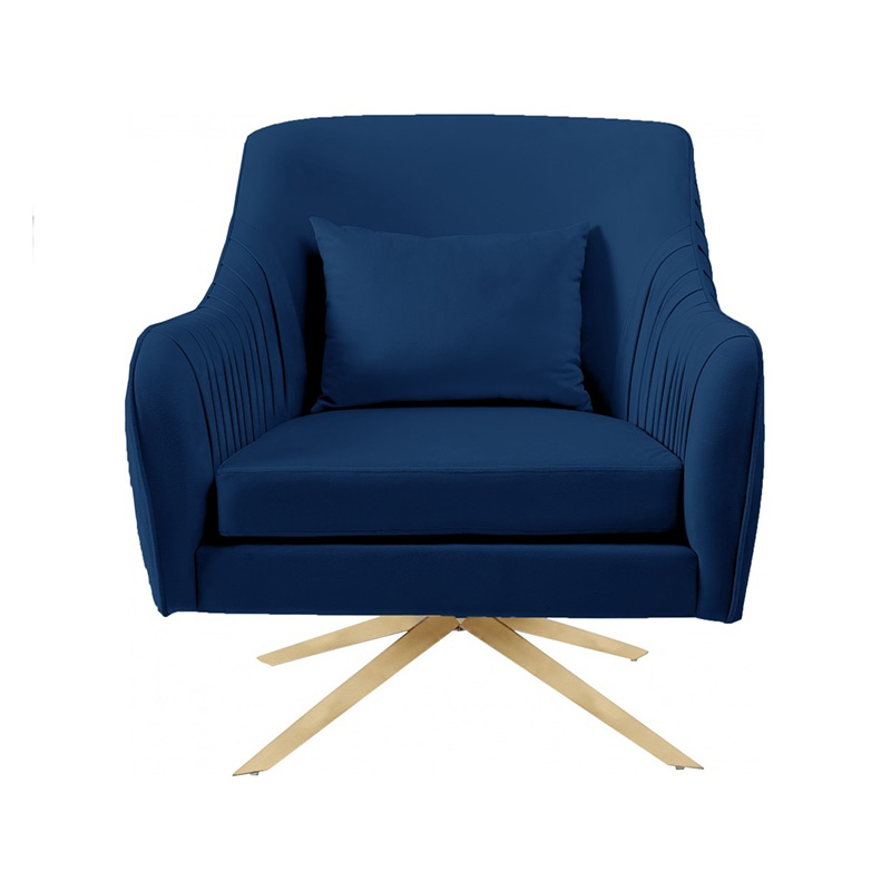 Velvet swivel accent chair