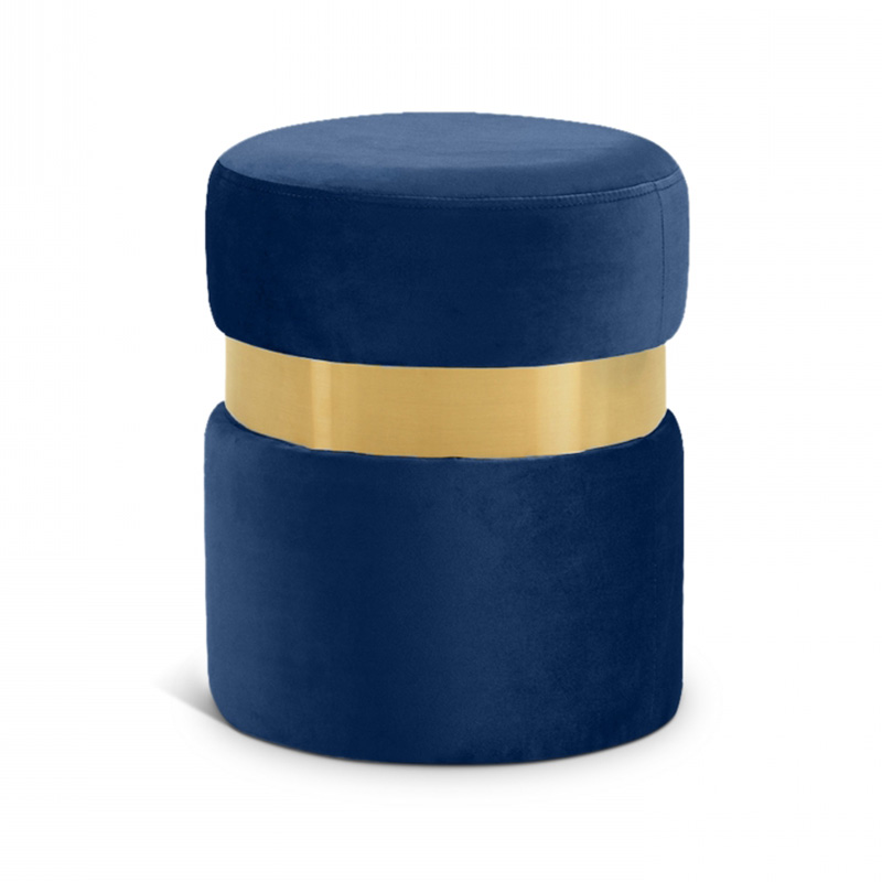 Velvet ottoman