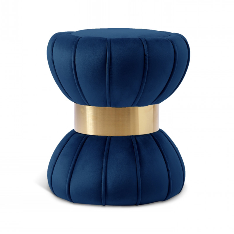 Velvet ottoman