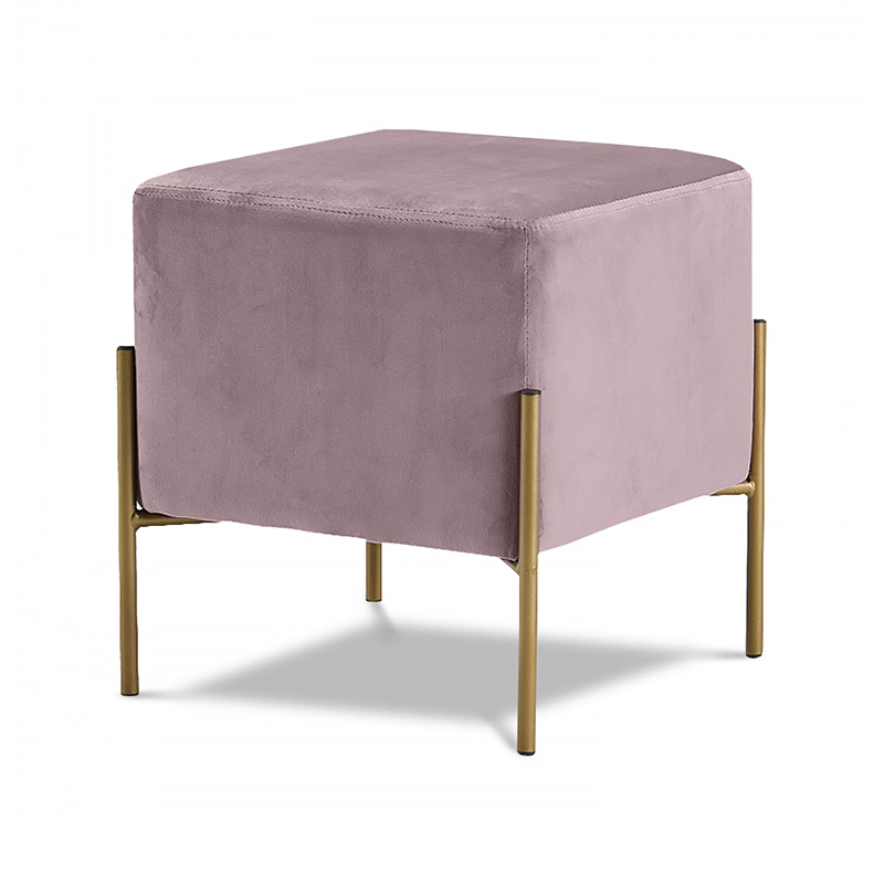 Velvet ottoman