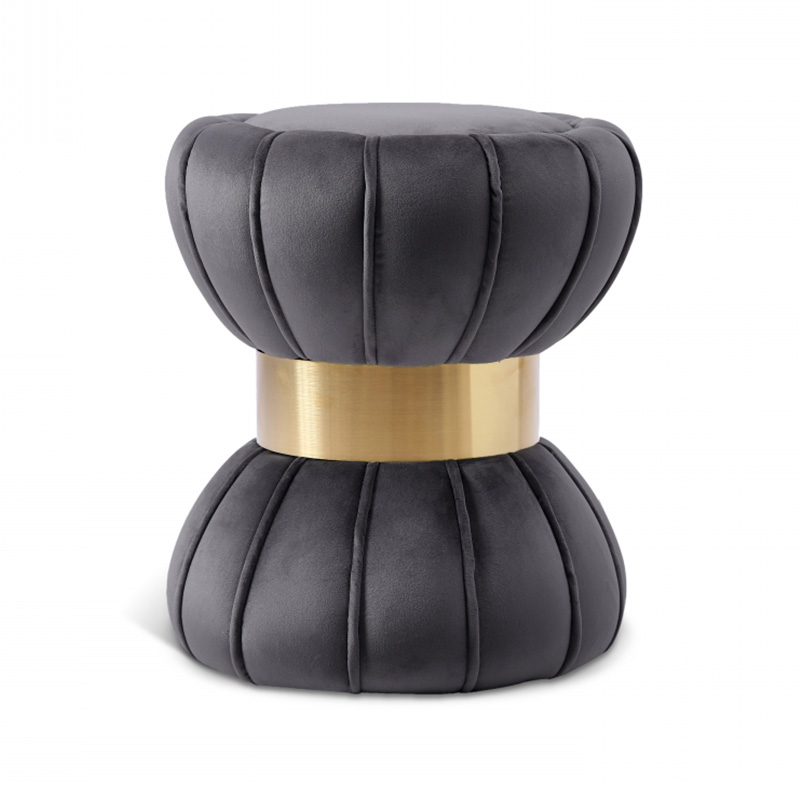 Velvet ottoman