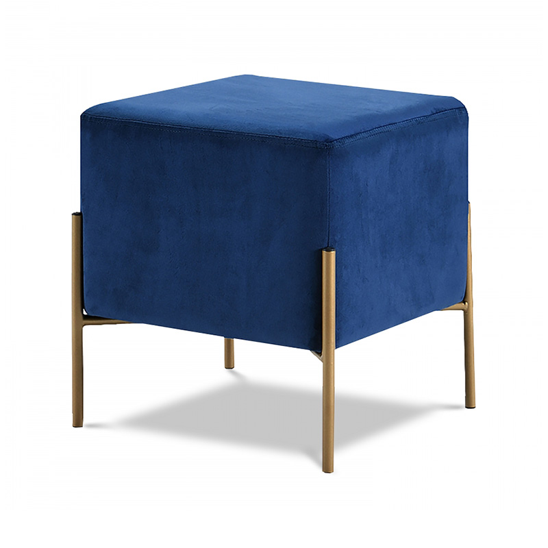 Velvet ottoman