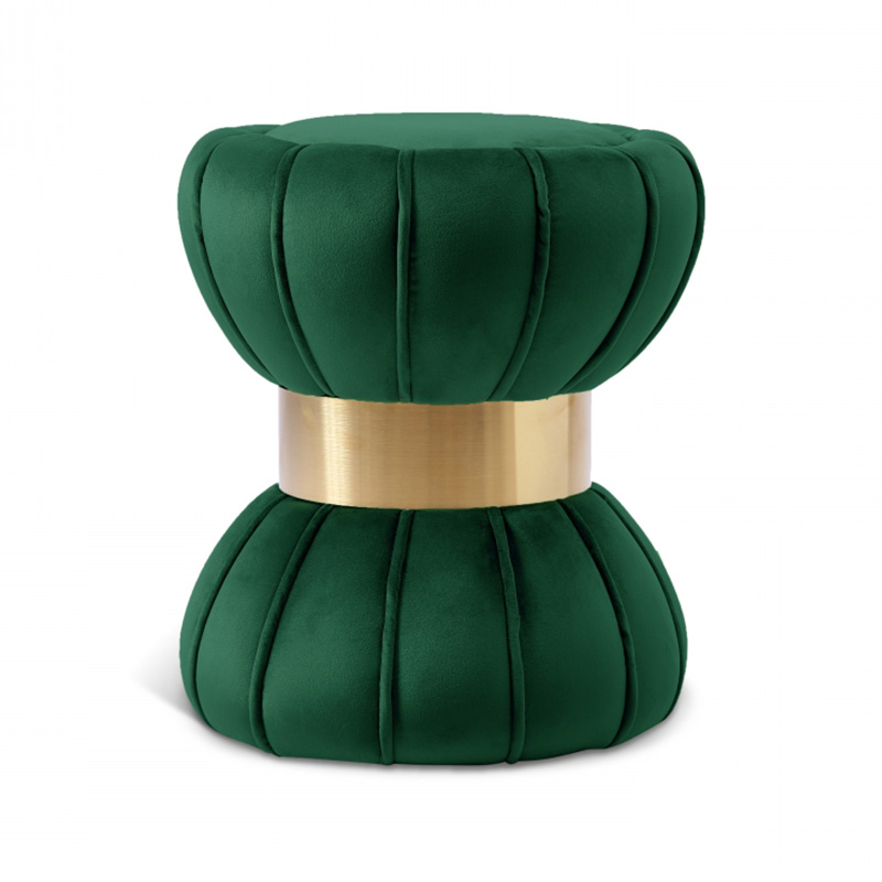 Velvet ottoman