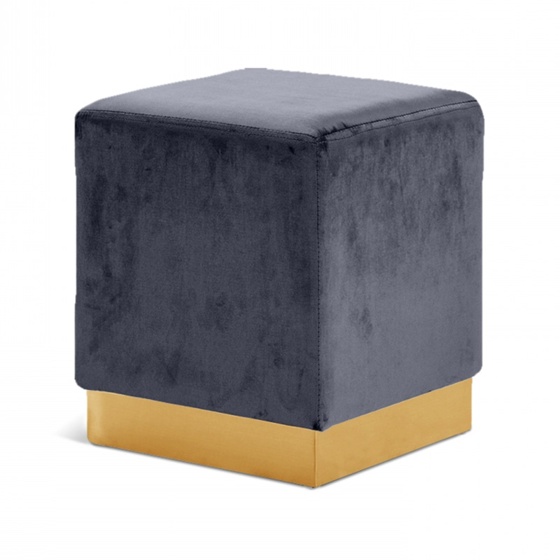 Velvet ottoman