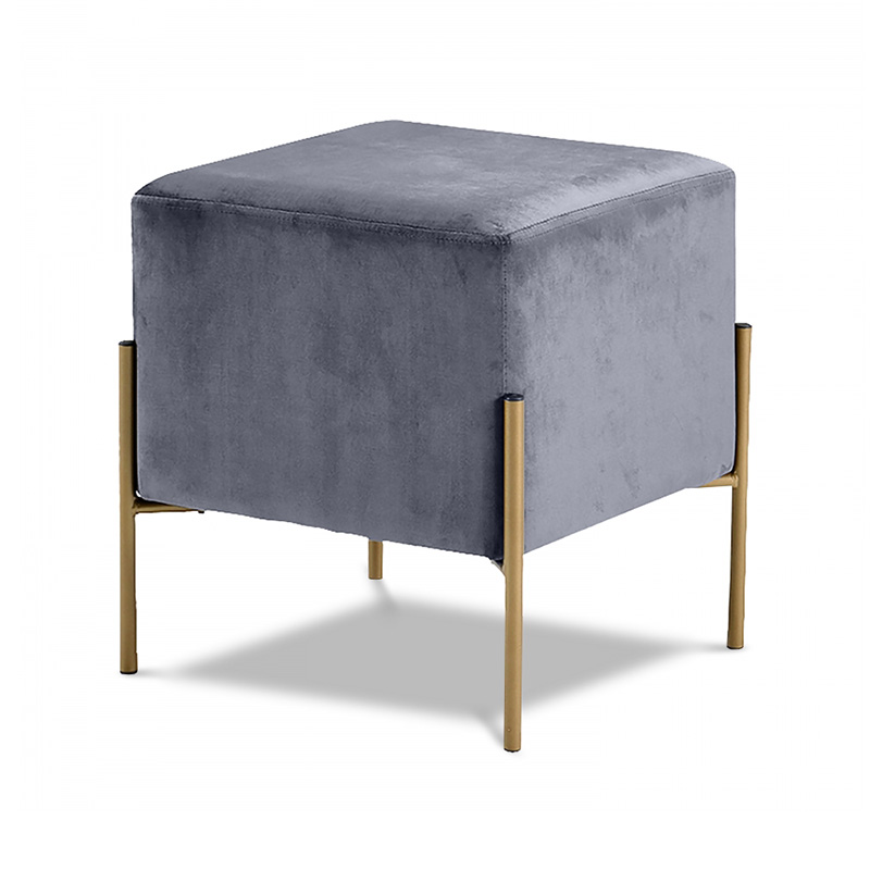 Velvet ottoman