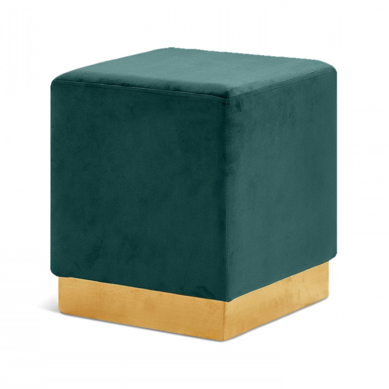 Velvet ottoman