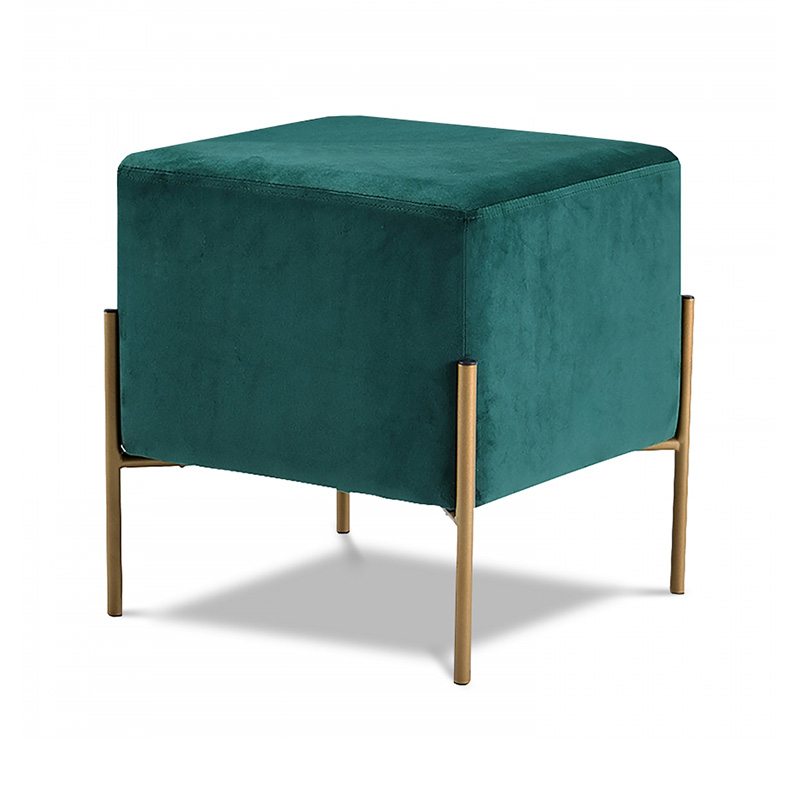 Velvet ottoman