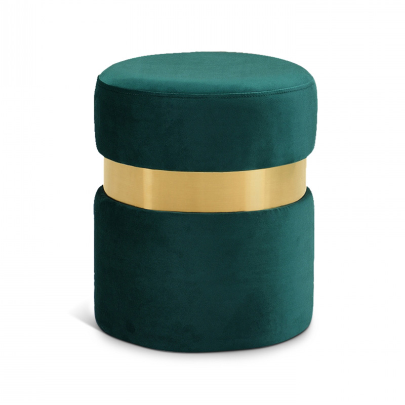 Velvet ottoman