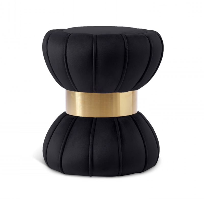 Velvet ottoman