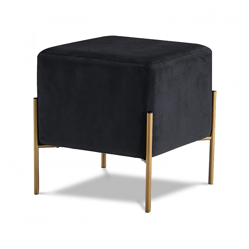 Velvet ottoman