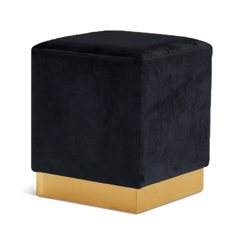 Velvet ottoman